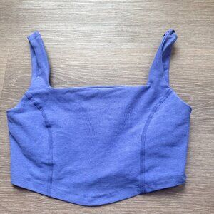 Beyond Yoga Spacedye Make Plans High Cropped Tank. Size Small- Periwinkle color